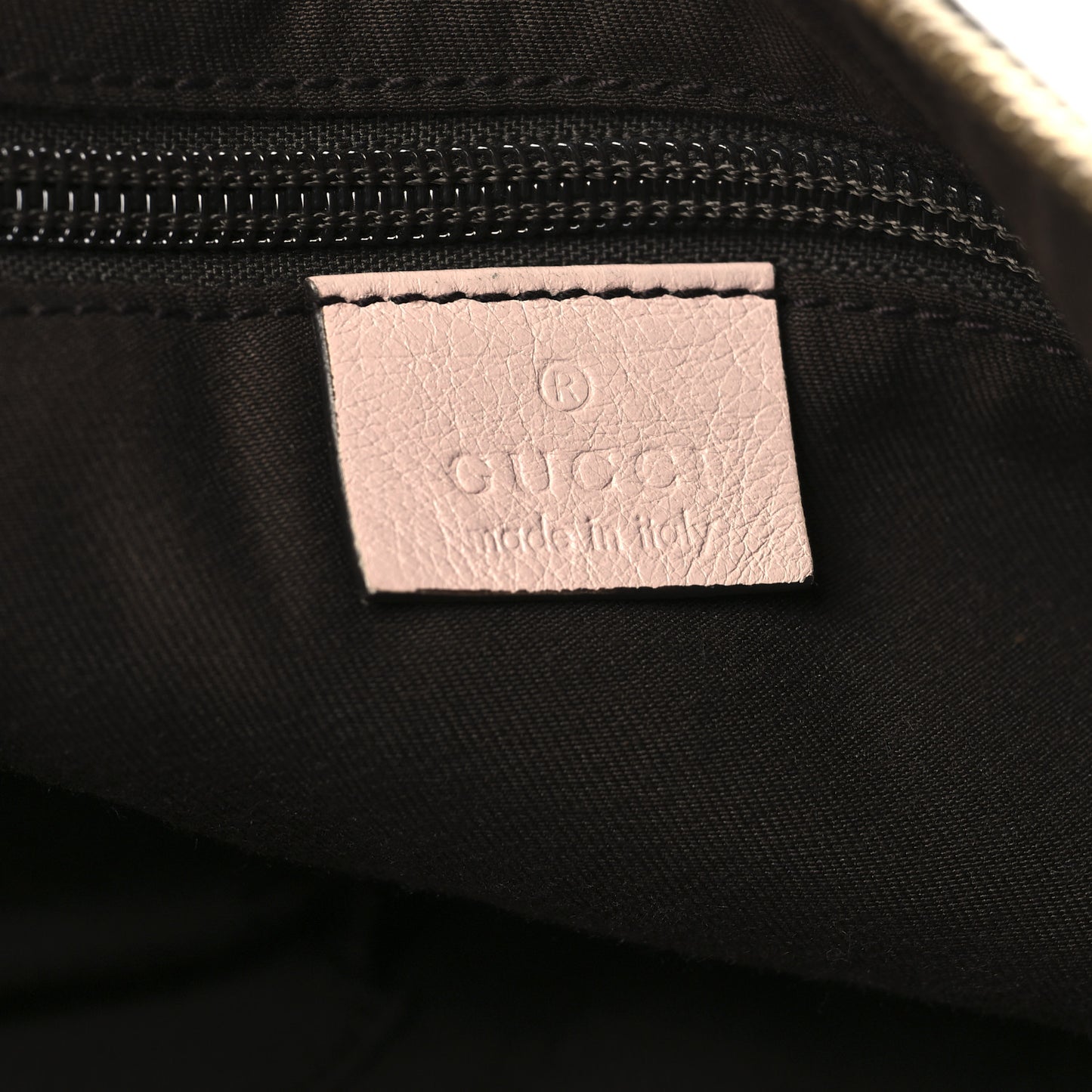 Monogram Web Medium Half Moon Hobo Gold Pink