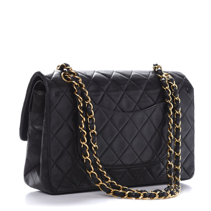 Chanel Lambskin Quilted Medium Double Flap Black 2 of 11