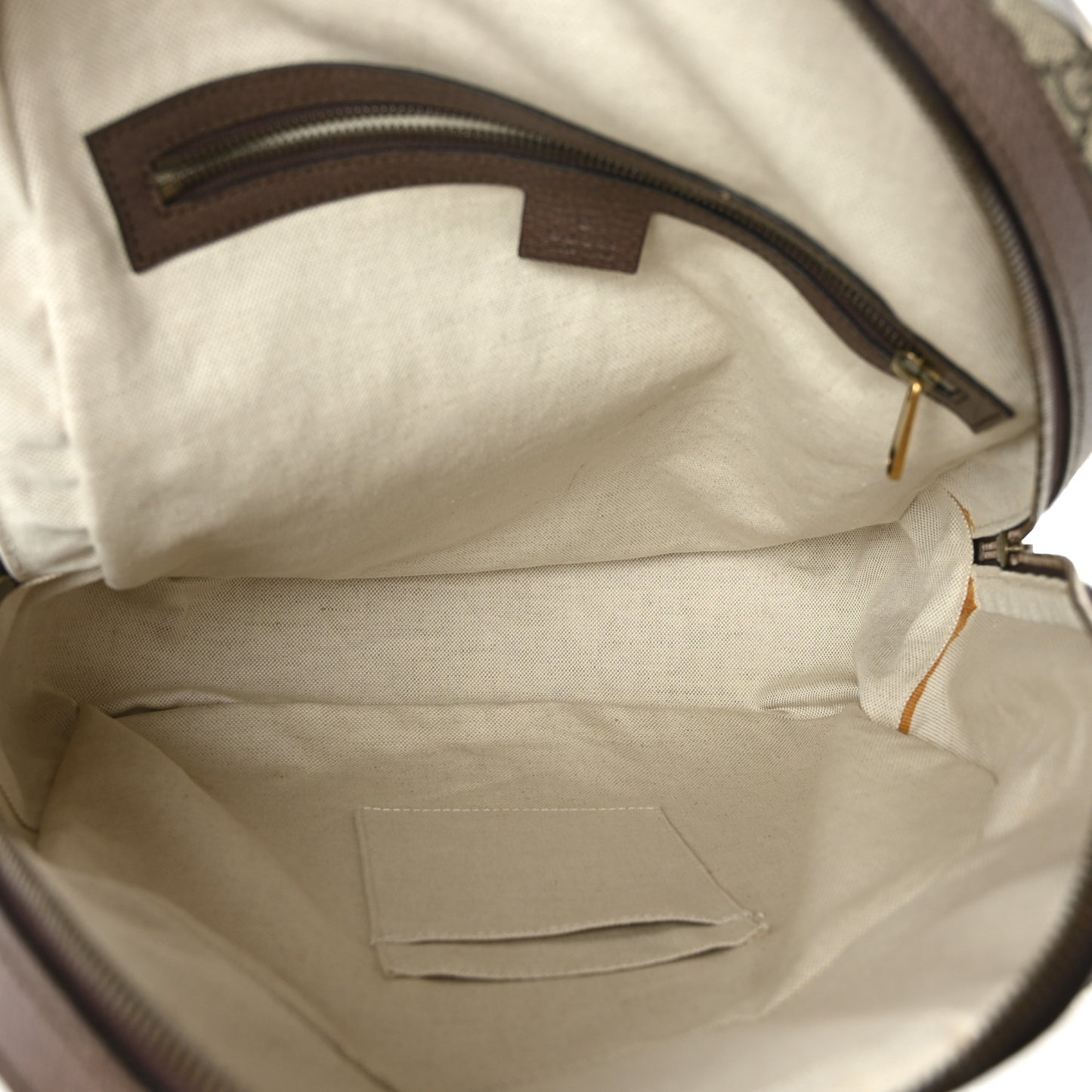 GG Supreme Monogram Medium Ophidia Day Backpack Brown