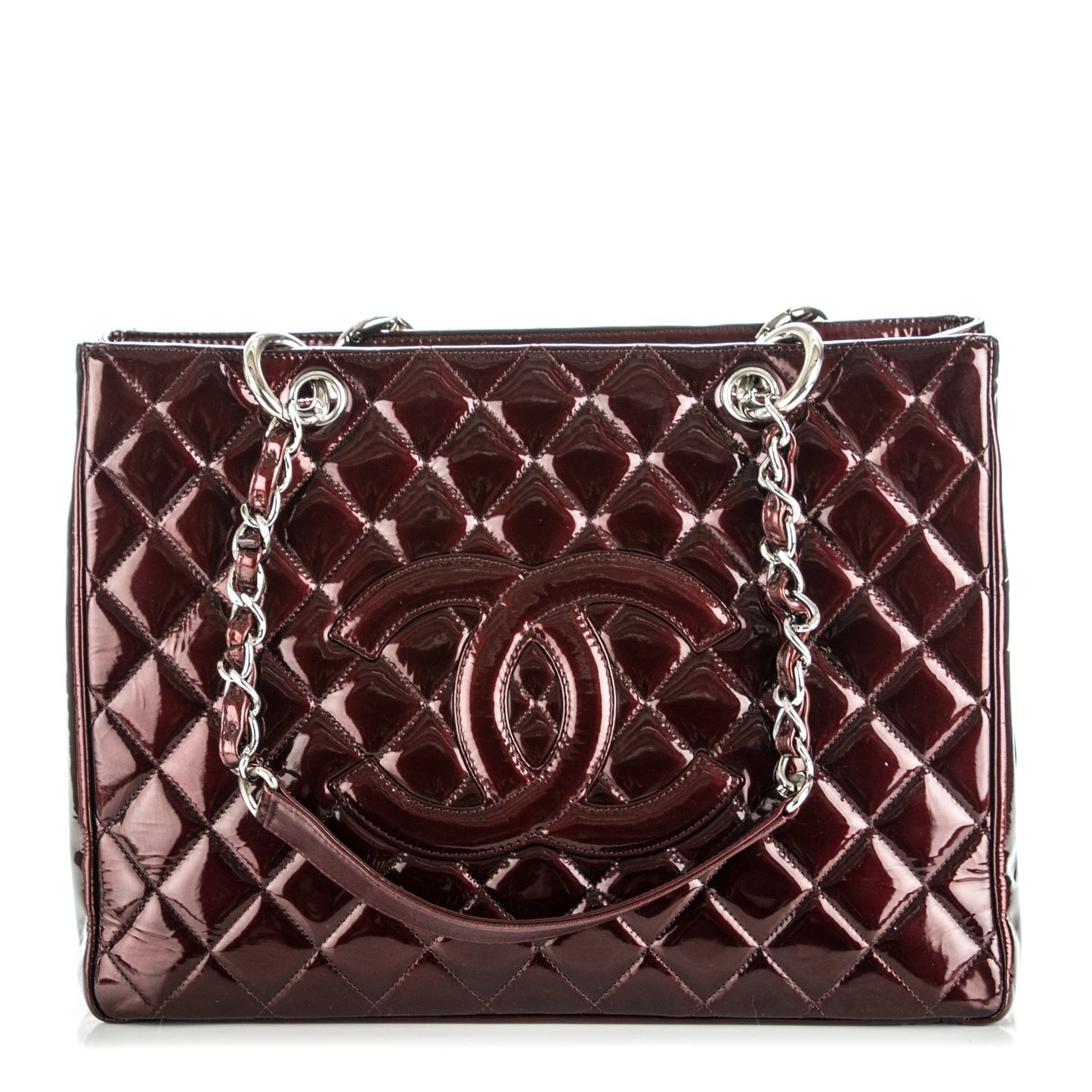 Patent Grand Shopping Tote GST Bordeaux