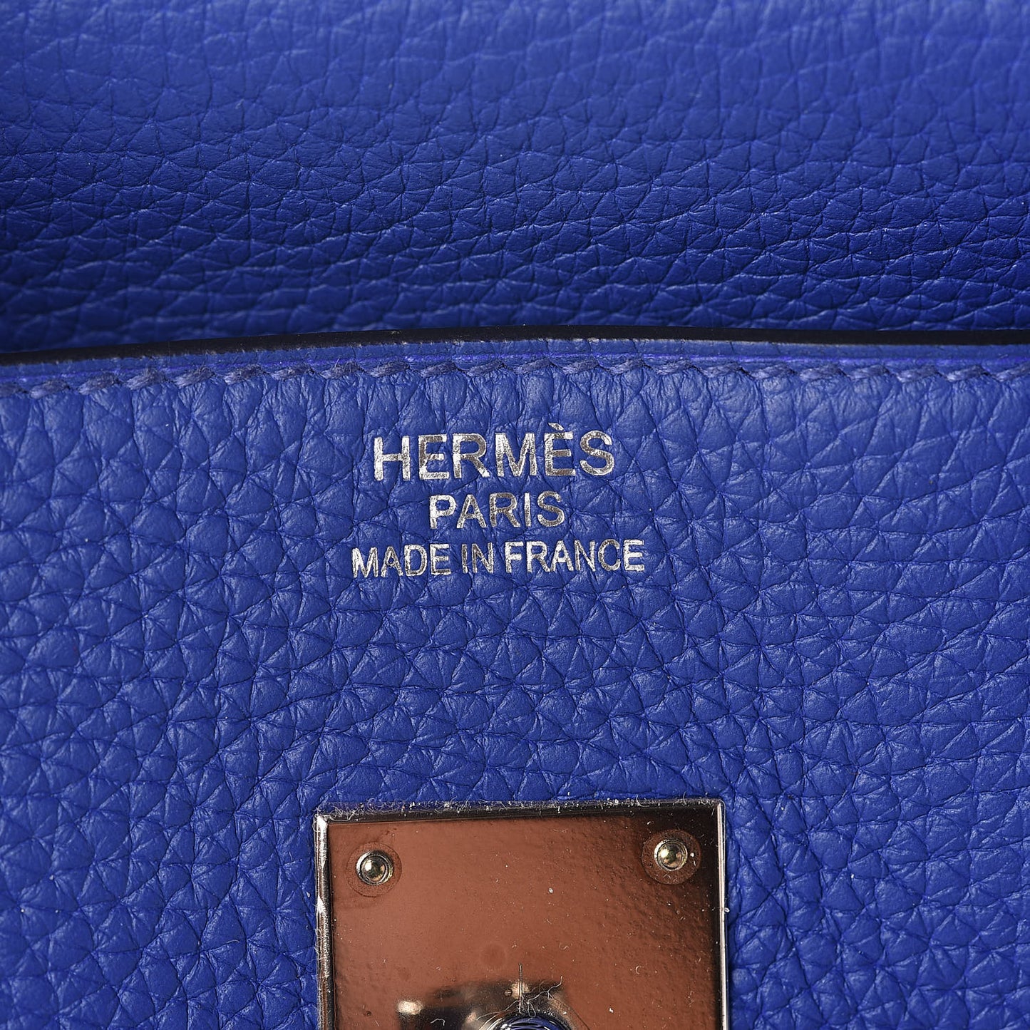 Togo Birkin 35 Bleu Electrique