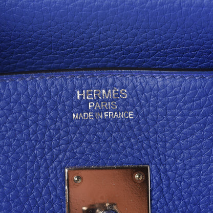 Hermes Togo Birkin 35 Bleu Electrique 7 of 31