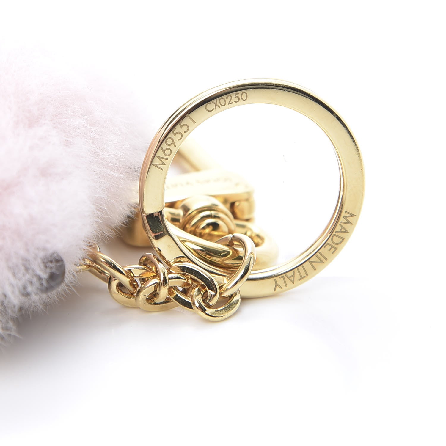 Louis Vuitton Mink Fur Reverse Monogram Eye-Trunk Bear Bag Charm Key Holder 4 of 5