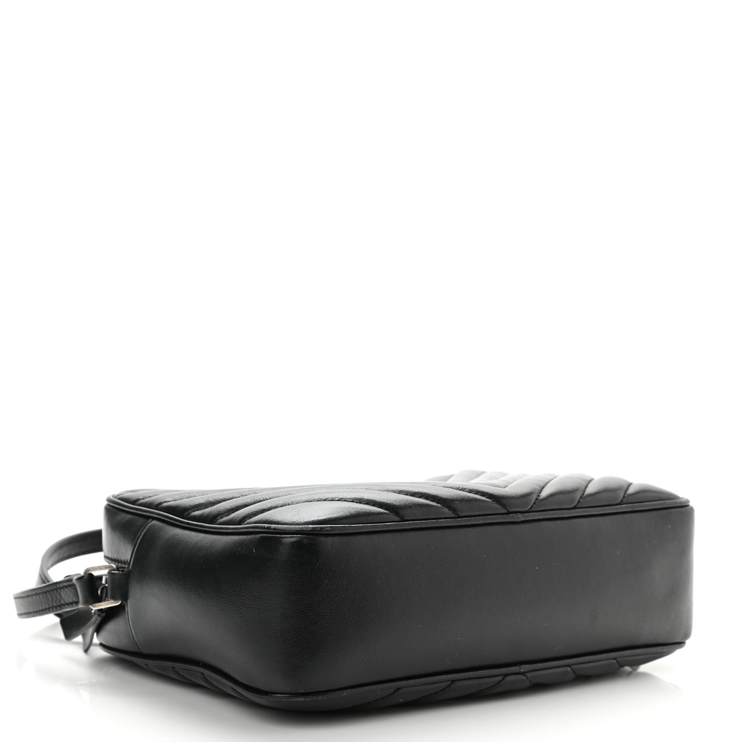 Calfskin Matelasse Monogram Lou Camera Bag Black