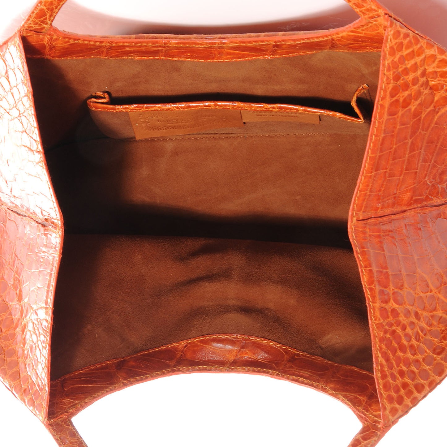 Crocodile Small Handbag Orange