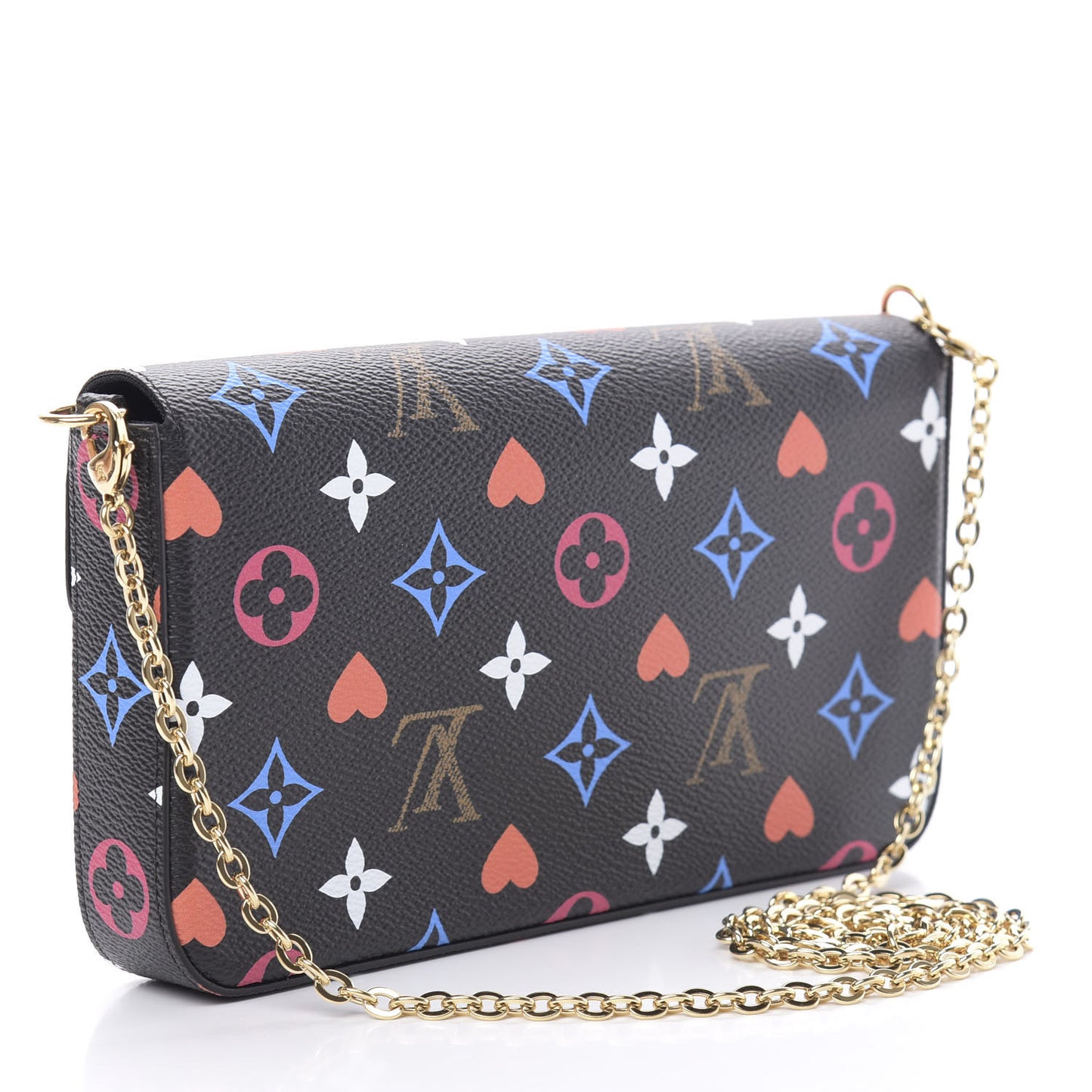 Game On Felicie Chain Wallet Black