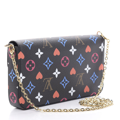 Louis Vuitton Game On Felicie Chain Wallet Black 3 of 13