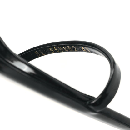 Saint Laurent Patent Calfskin Opyum 110 Sandals 41 Black 8 of 9