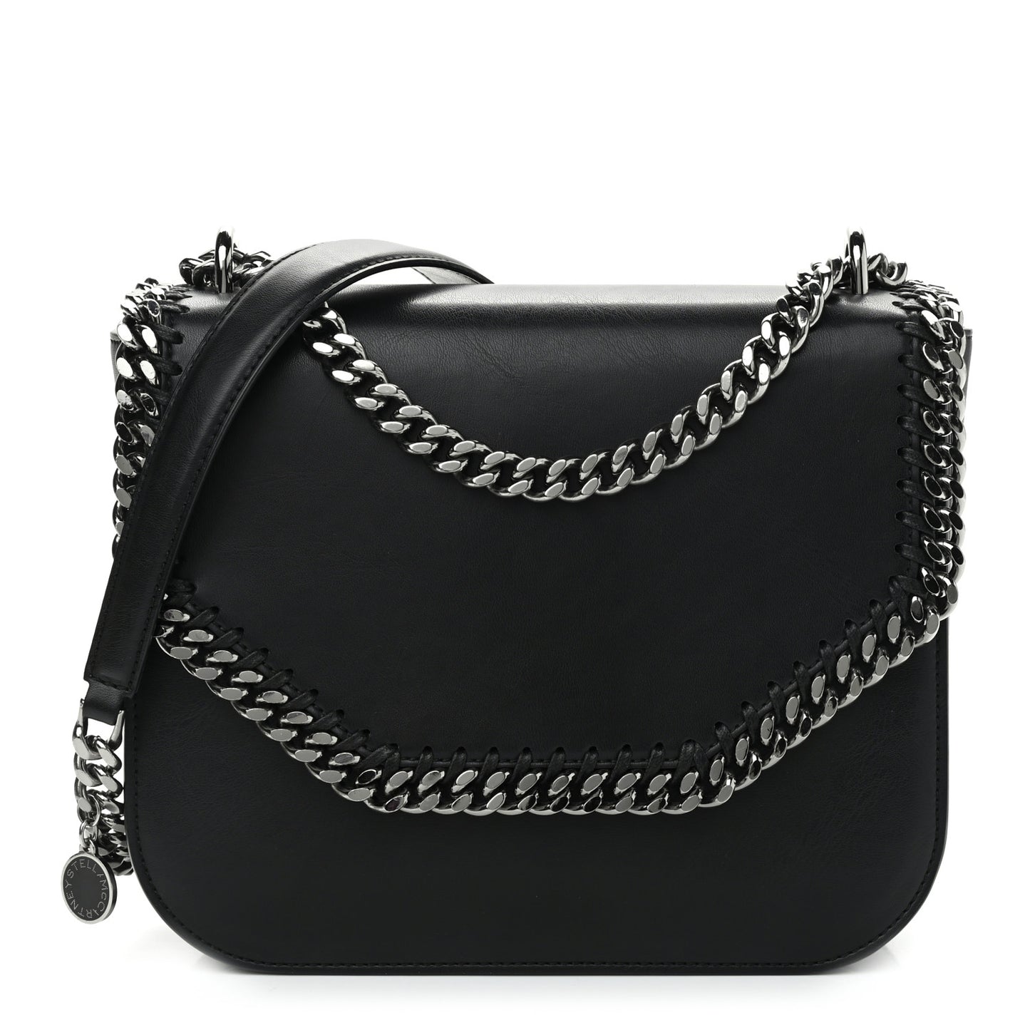Eco Alter Nappa Medium Falabella Box Shoulder Bag Black
