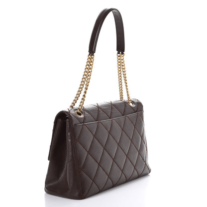 Chanel Caviar Quilted Jumbo Single Flap Brown 3 of 10