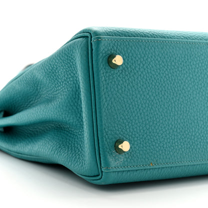 Hermes Taurillon Clemence Kelly Retourne 28 Bleu Paon 9 of 12