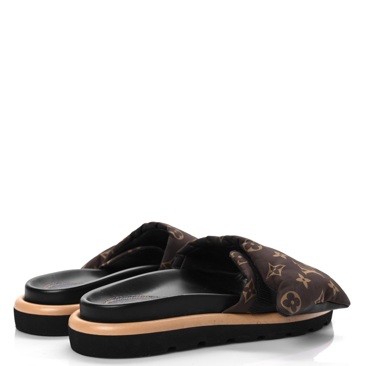 Louis Vuitton Nylon Monogram Pool Pillow Comfort Mule 40 Black 4 of 9