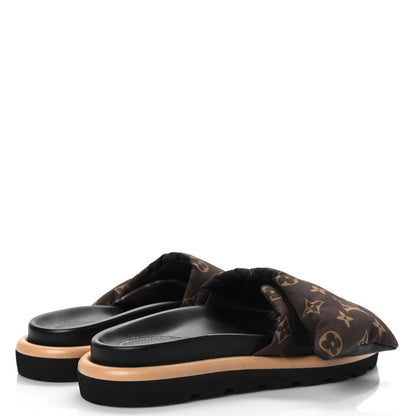Louis Vuitton Nylon Monogram Pool Pillow Comfort Mule 40 Black 4 of 9