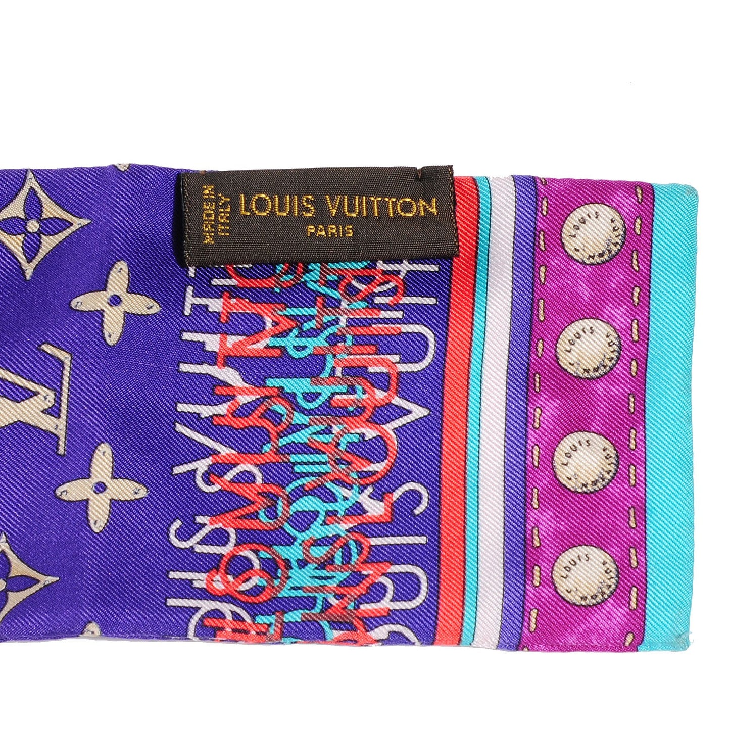Silk Monogram Map Bandeau