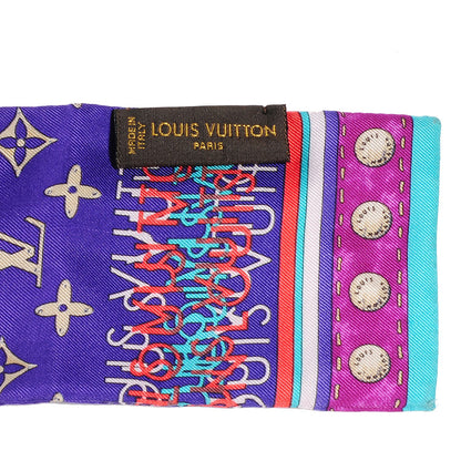 Louis Vuitton Silk Monogram Map Bandeau 5 of 6