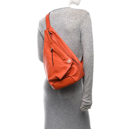 Loewe Soft Grained Calfskin Anton Sling Pumpkin 2 of 10