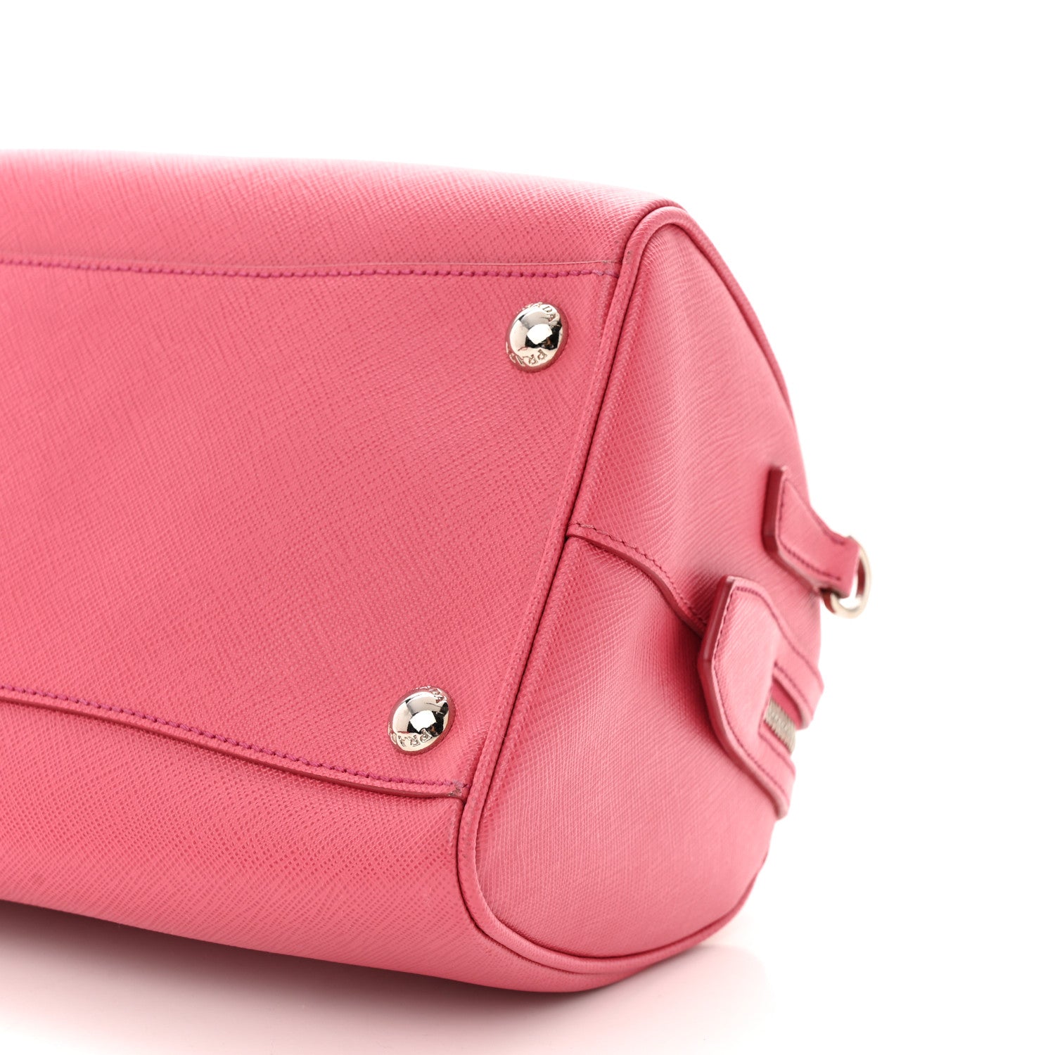 Prada Saffiano Lux Convertible Bowler Peonia 10 of 13