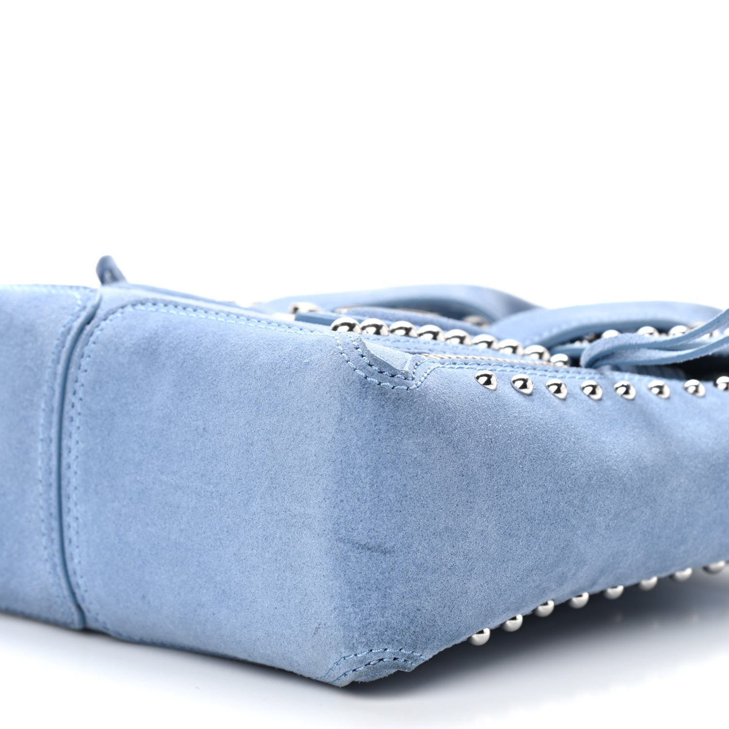 3.1 Phillip Lim Suede Studded Mini Pashli Satchel Blue 10 of 12