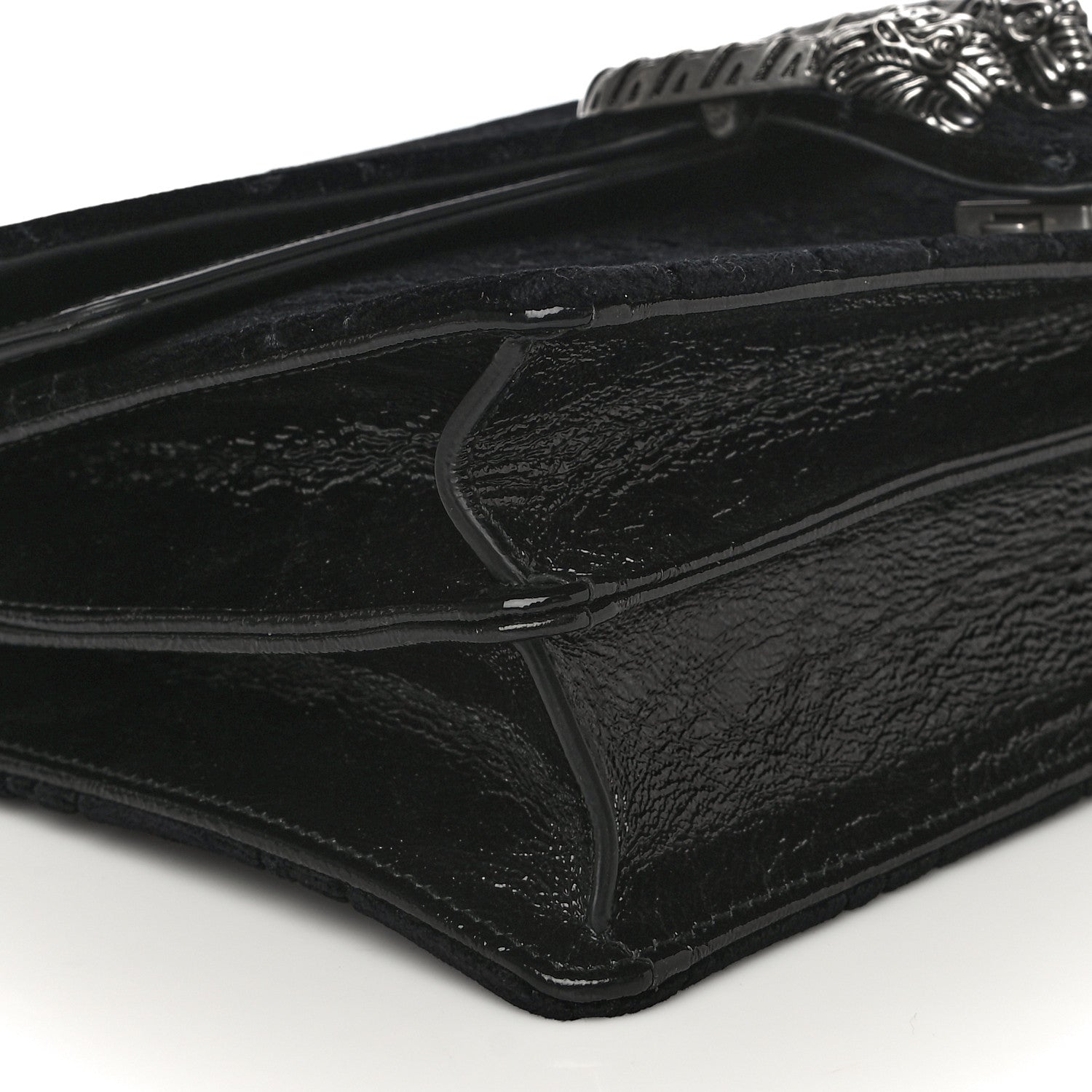 Gucci Velvet GG Monogram Small Dionysus Shoulder Bag Black 10 of 12