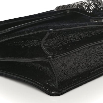 Gucci Velvet GG Monogram Small Dionysus Shoulder Bag Black 10 of 12