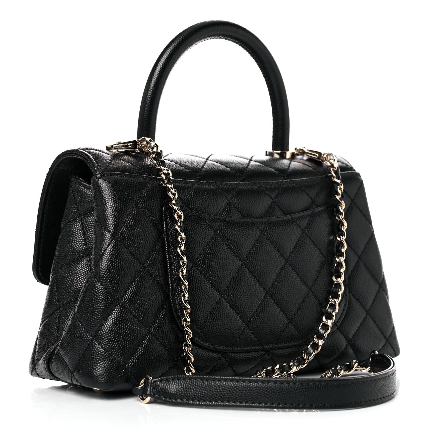 Chanel Caviar Quilted Mini Coco Handle Flap Black 3 of 9
