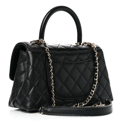 Chanel Caviar Quilted Mini Coco Handle Flap Black 3 of 9