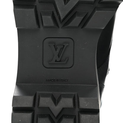 Louis Vuitton Calfskin Territory Flat Ranger Boots 40 Black 6 of 8