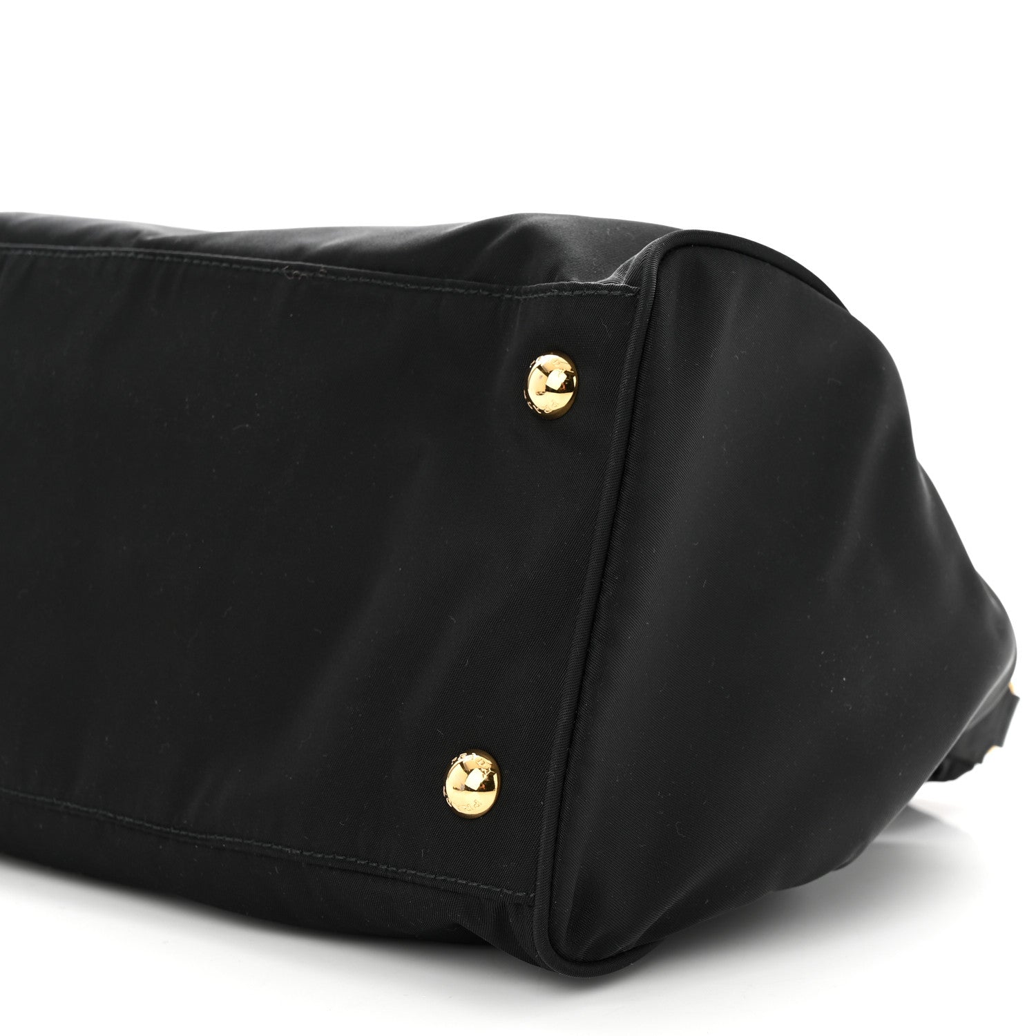 Prada Tessuto Nylon Saffiano Shopping Tote Black 9 of 9