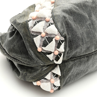 Fendi Denim Embroidered Spy Multicolor 8 of 9