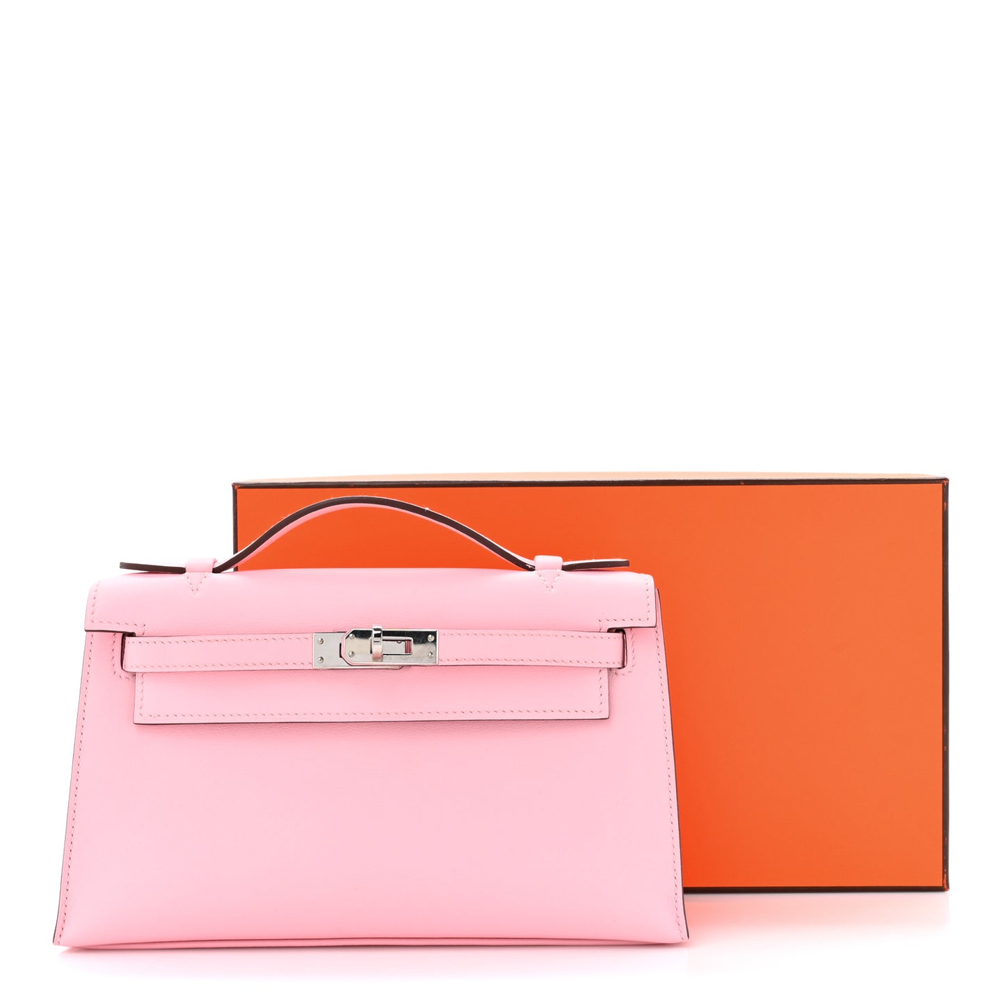 Swift Kelly Pochette Clutch Rose Sakura