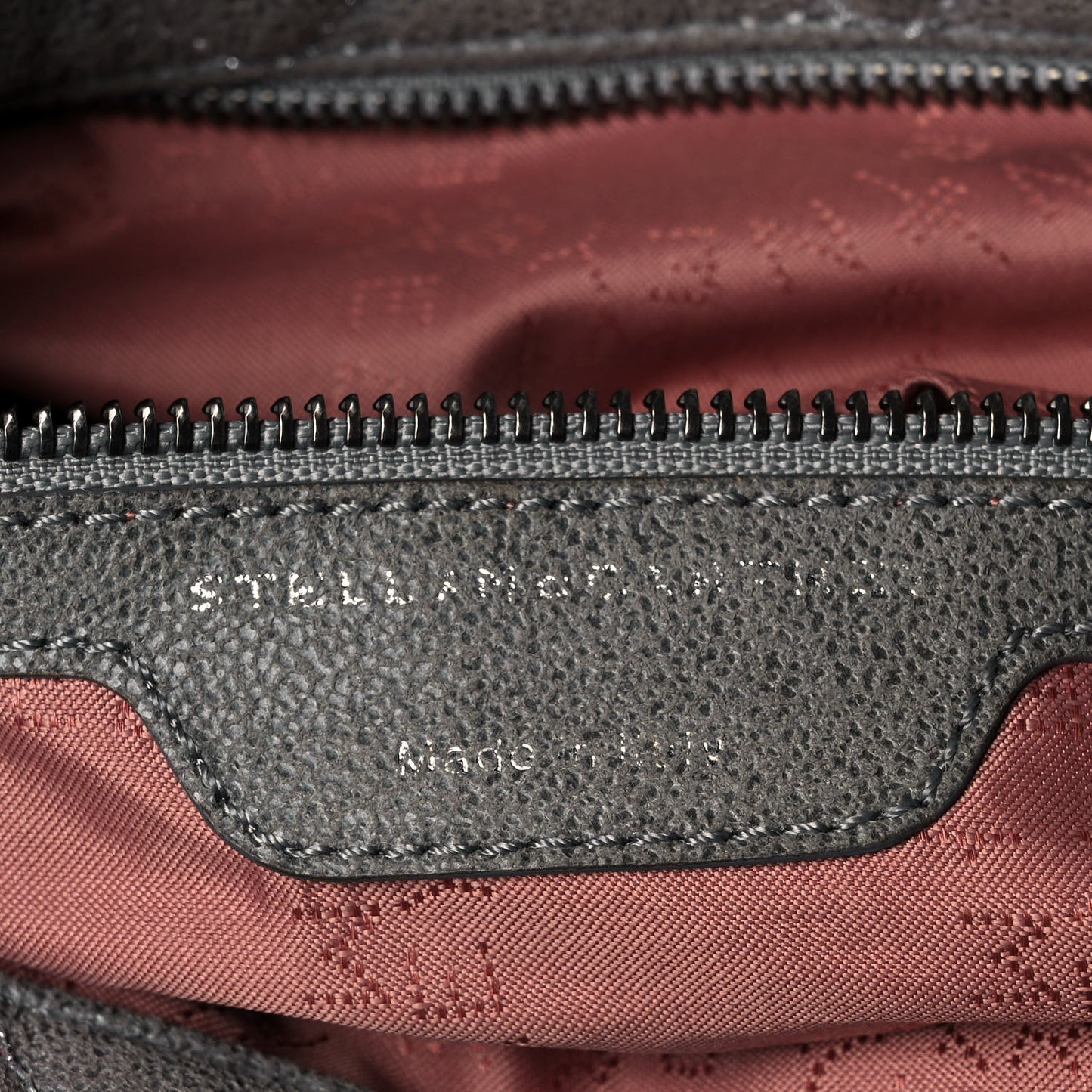 Shaggy Deer Quilted Small Falabella Tote Light Grey