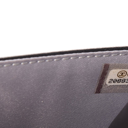 Chanel Lambskin Camellia Embossed Wallet On Chain WOC Black 9 of 10