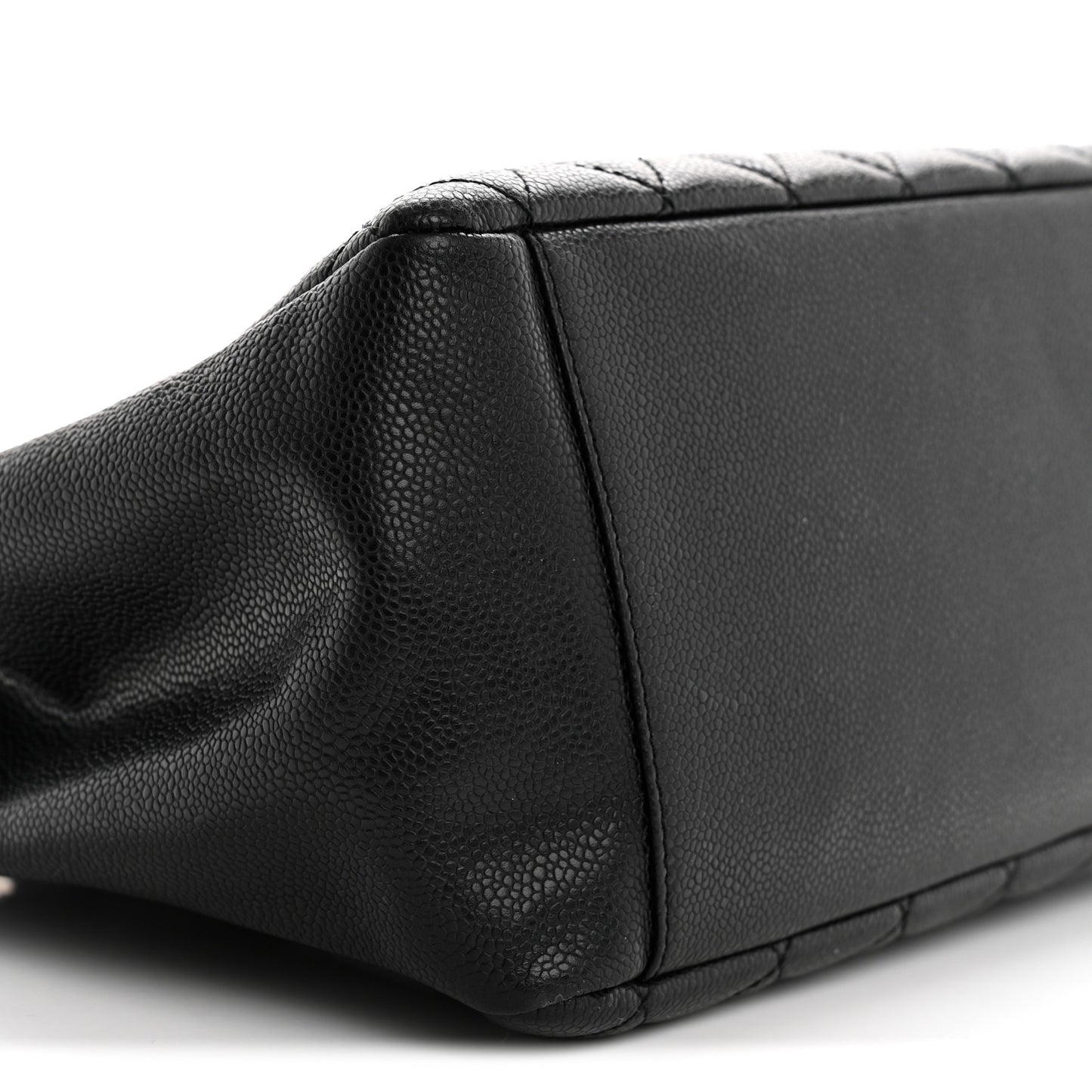 Caviar Quilted Grand Shopping Tote GST Black
