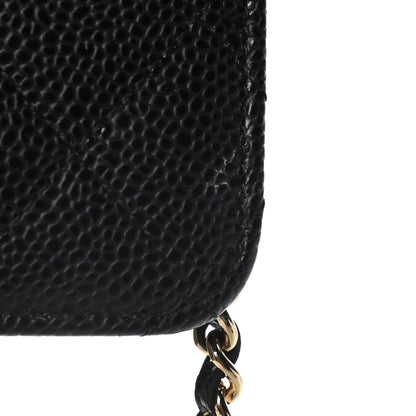 Chanel Caviar Quilted Wallet On Chain WOC Black 14 of 14