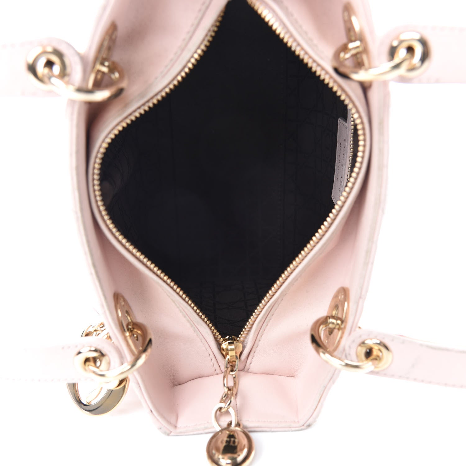 Christian Dior Lambskin Cannage Medium Lady Dior Light Pink 5 of 19