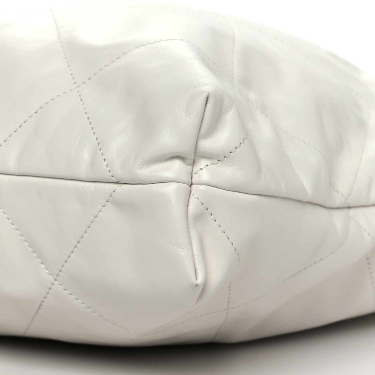Chanel Shiny Calfskin Quilted Chanel 22 White 12 of 12