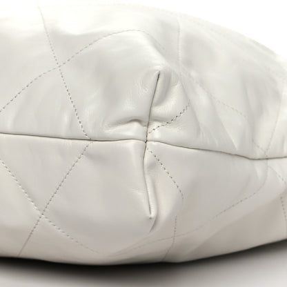 Chanel Shiny Calfskin Quilted Chanel 22 White 12 of 12