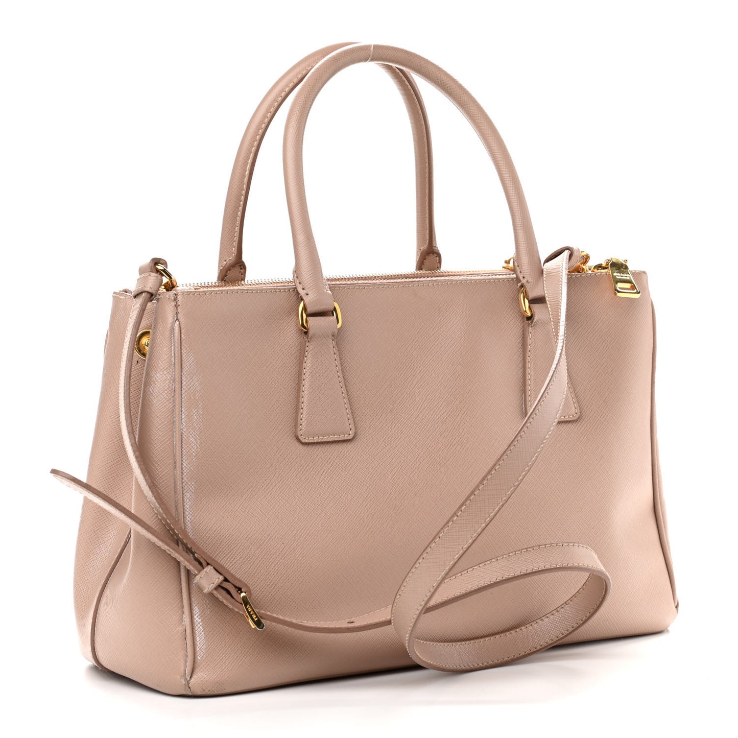 Saffiano Small Galleria Double Zip Tote Cammeo