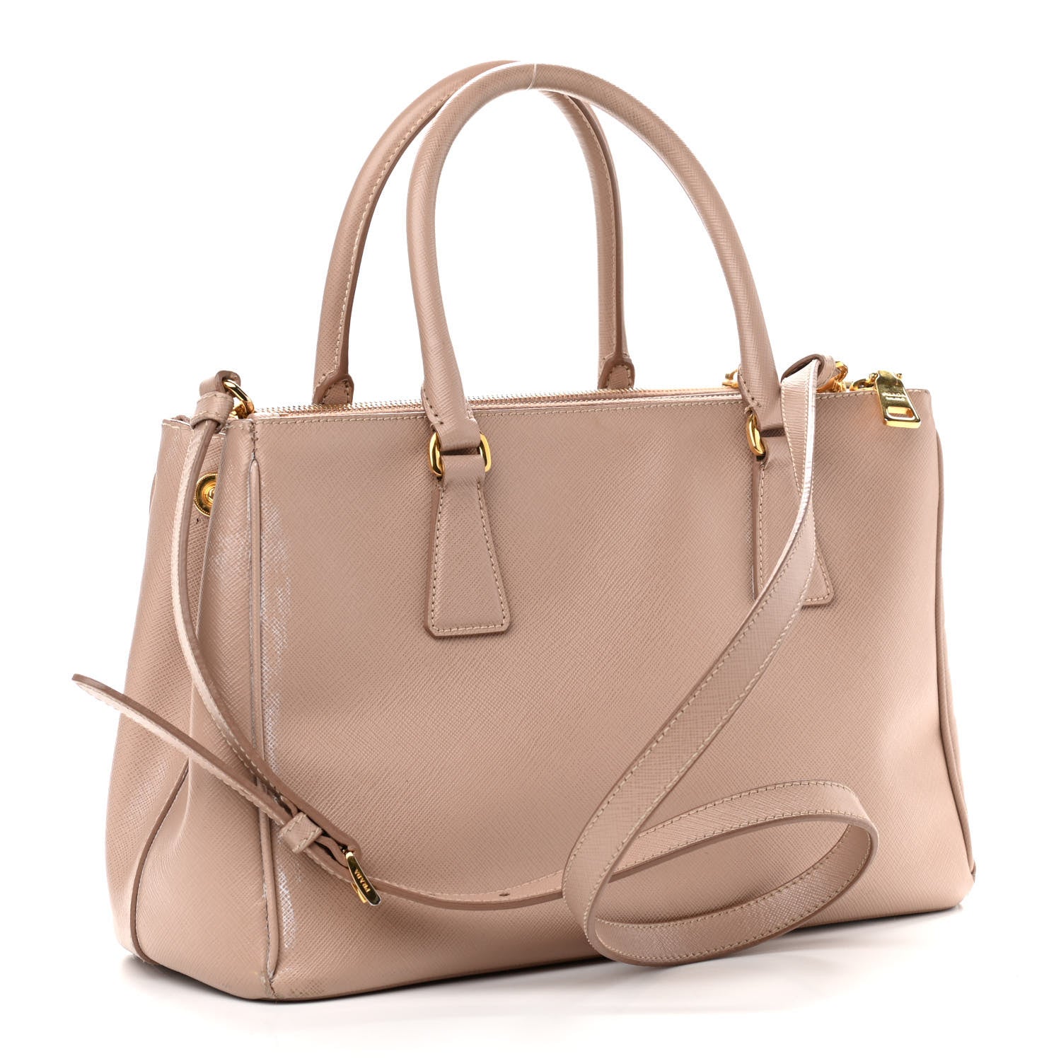 Prada Saffiano Small Galleria Double Zip Tote Cammeo 3 of 20