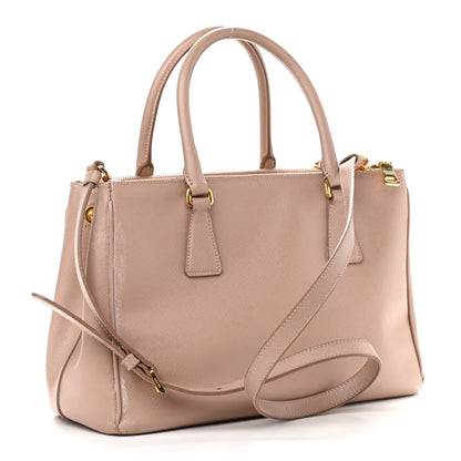 Prada Saffiano Small Galleria Double Zip Tote Cammeo 3 of 20
