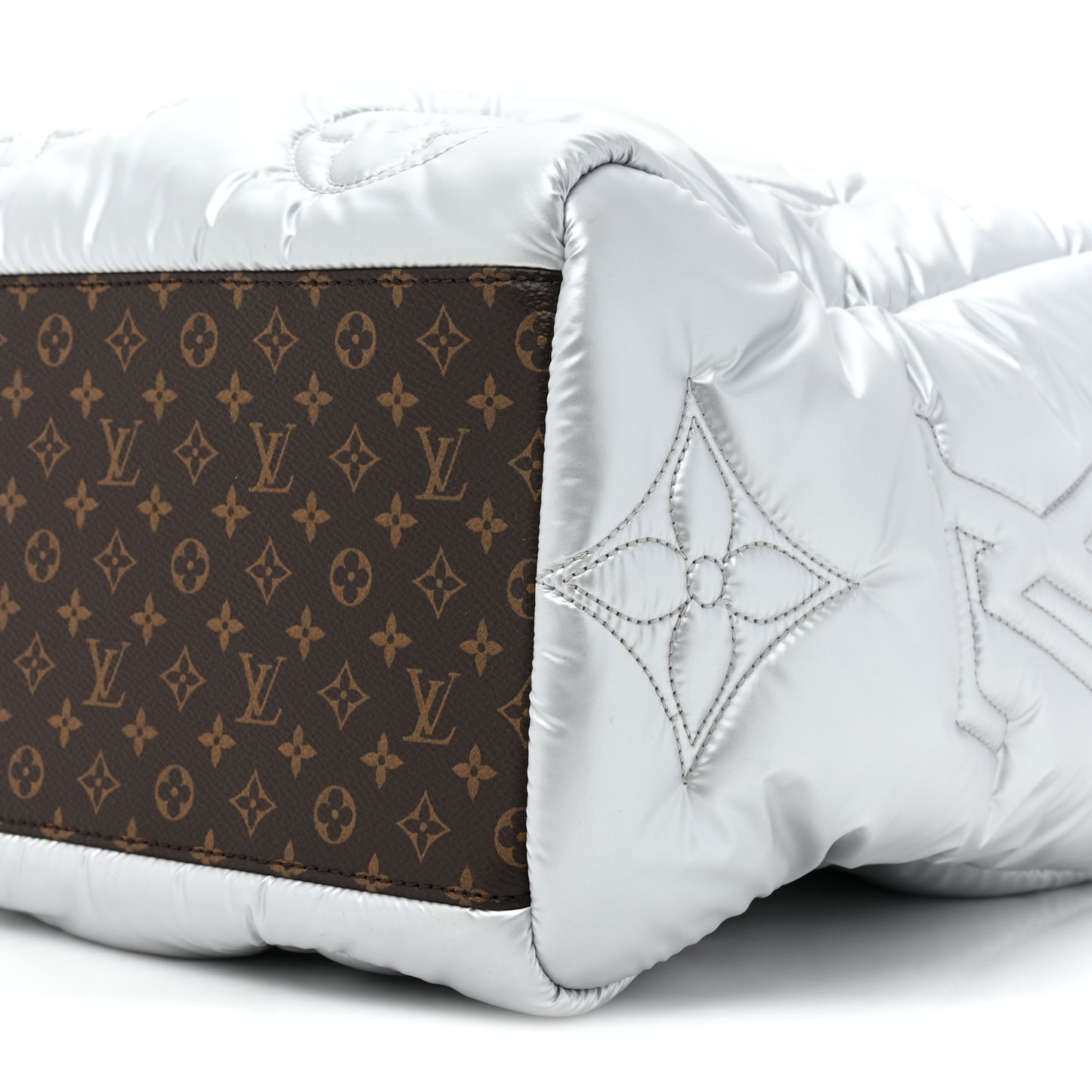 Econyl Monogram Pillow Giant Onthego GM Silver