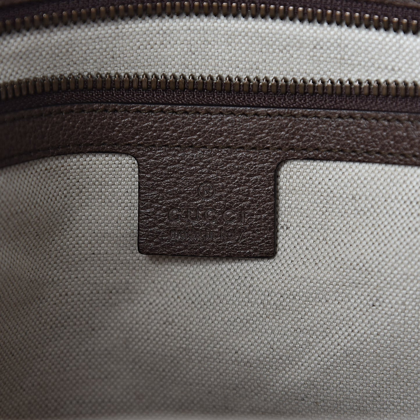 GG Supreme Monogram Web Medium Ophidia Messenger Bag Brown