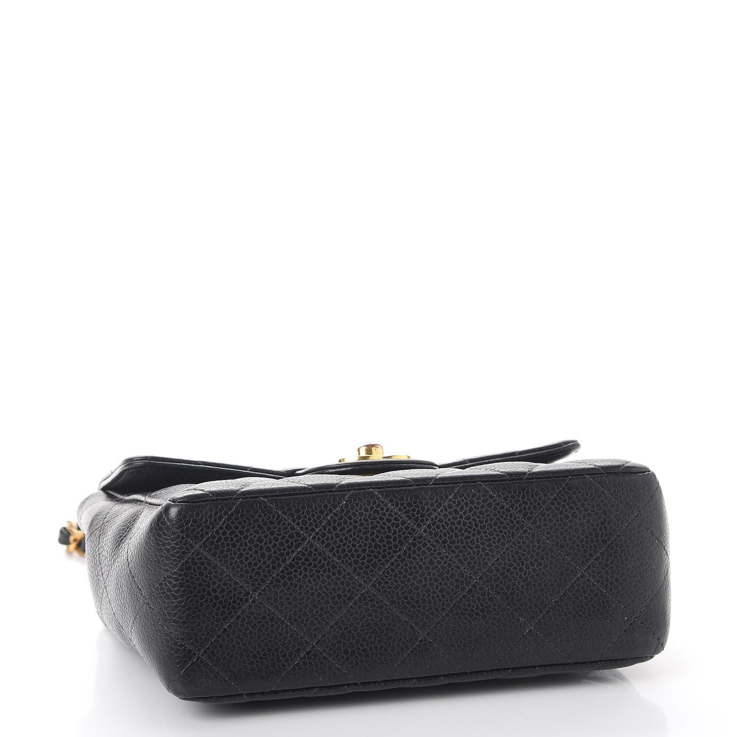 Caviar Quilted Mini Square Flap Black