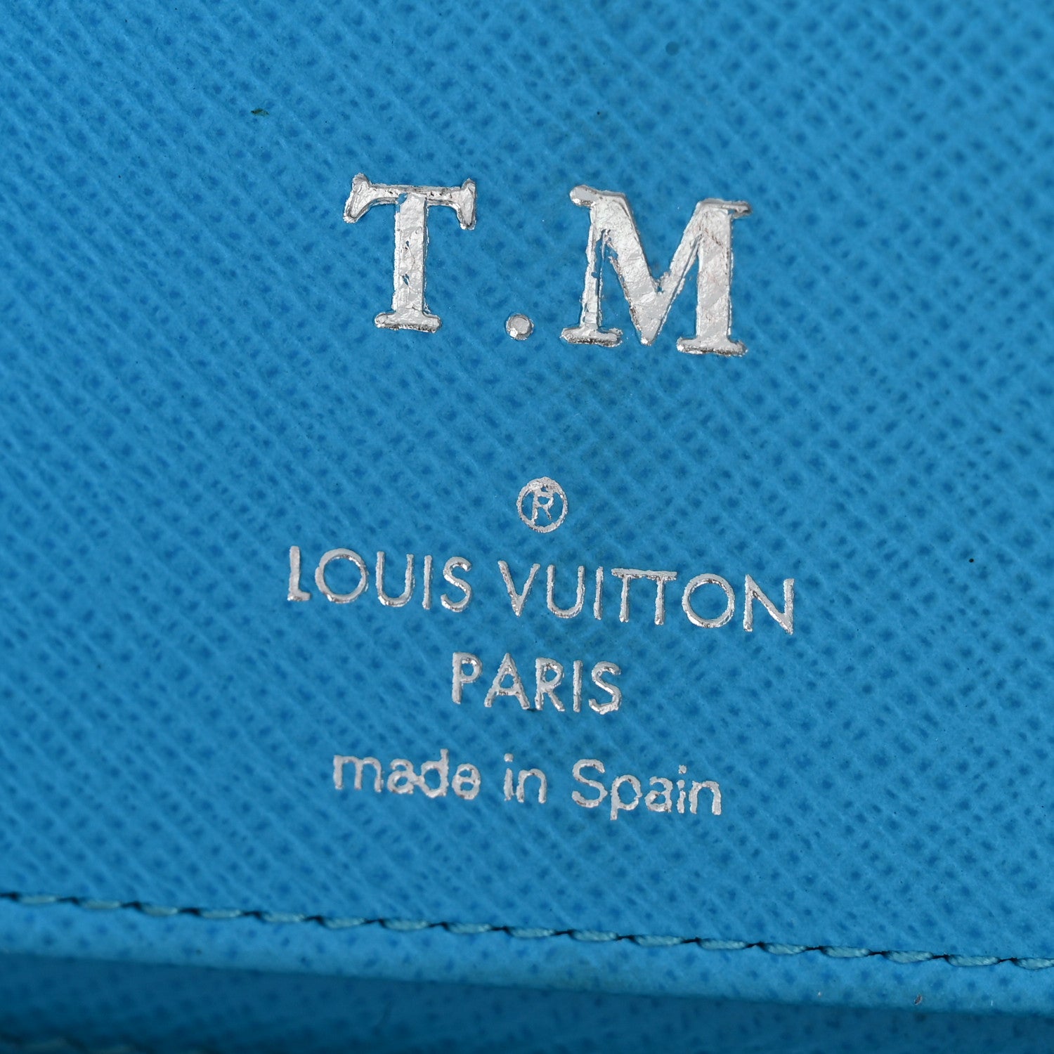 Louis Vuitton Taigarama Vertical Zippy Wallet Blue Lagoon 6 of 10