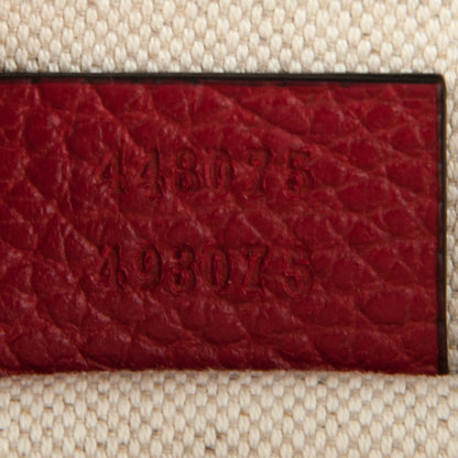 Gucci Dollar Calfskin Crystal Web Medium Dionysus Bamboo Top Handle Bag Hibiscus Red Black Diamond 7 of 7