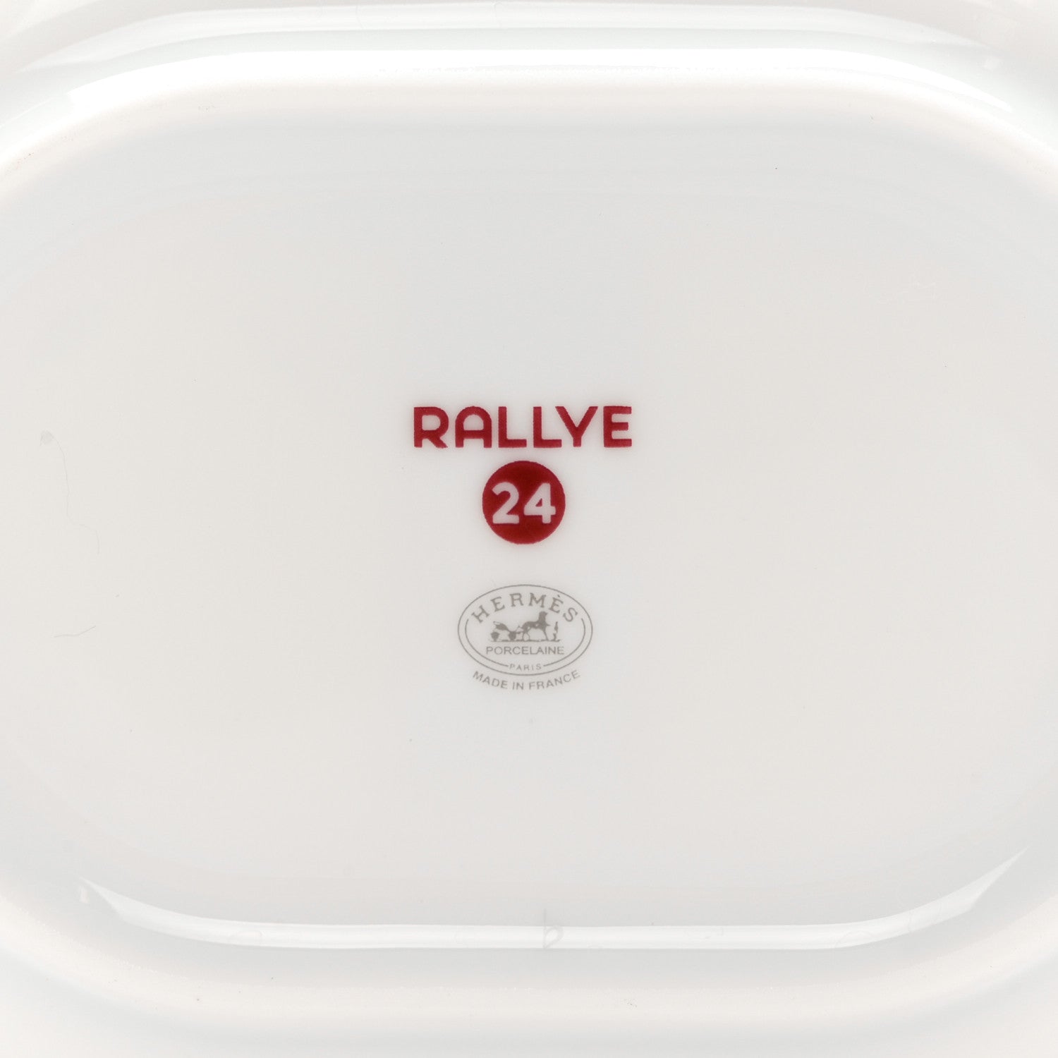 Hermes Porcelain Rallye 24 Mini Oval Plate 4 of 5