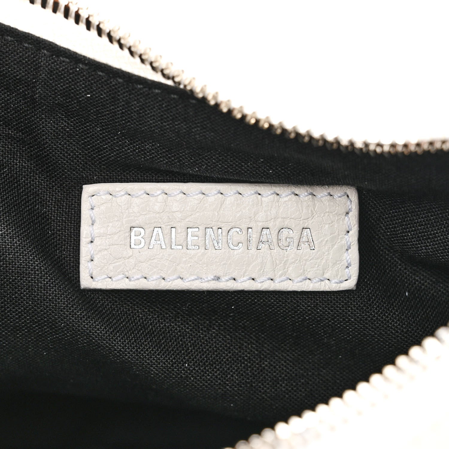 Balenciaga Agneau Arena Crystal Le Cagole Shoulder Bag XS Optic White 7 of 11