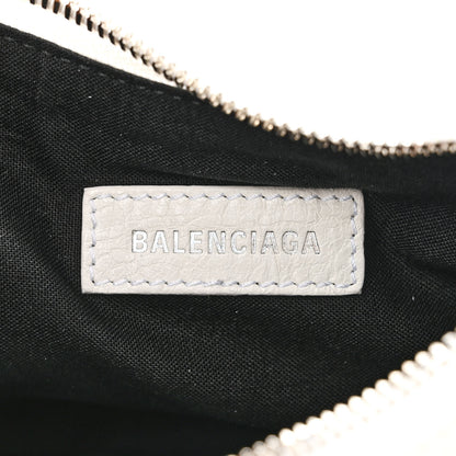 Balenciaga Agneau Arena Crystal Le Cagole Shoulder Bag XS Optic White 7 of 11