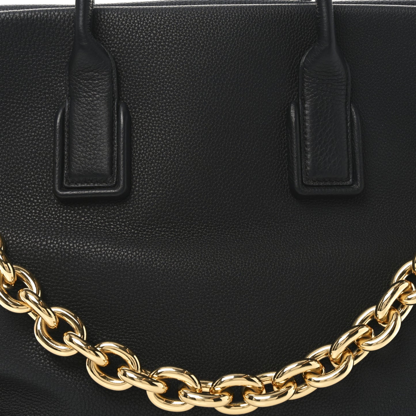 Grained Calfskin Saint Germain Tote Black