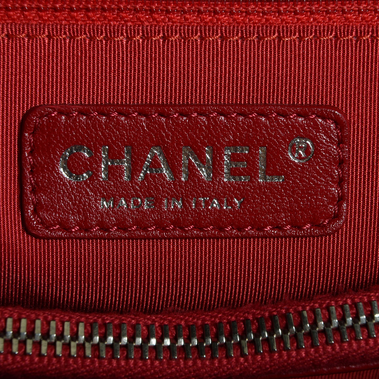 Chanel Caviar Grand Shopping Tote GST Red 6 of 8